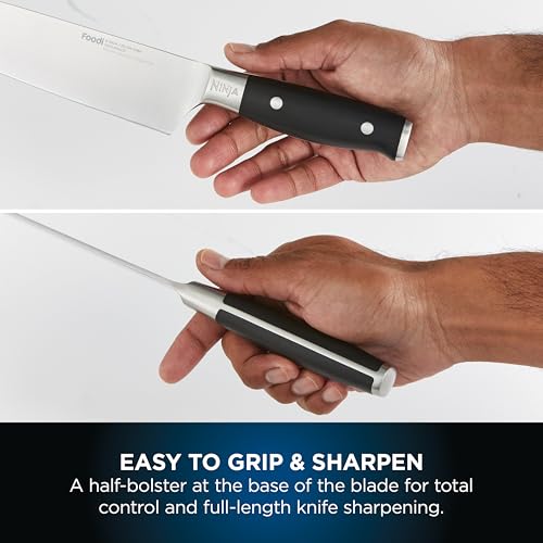 Ninja Foodi StaySharp Knife Block with Integrated Sharpener; 5 Knives and Scissors (1 pair), Sharp 6-Piece Knife Set