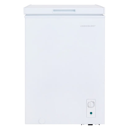 Cookology CCFZ99WH Freestanding Chest Freezer in White - 99 Litre Capacity - Suitable for Outbuildings